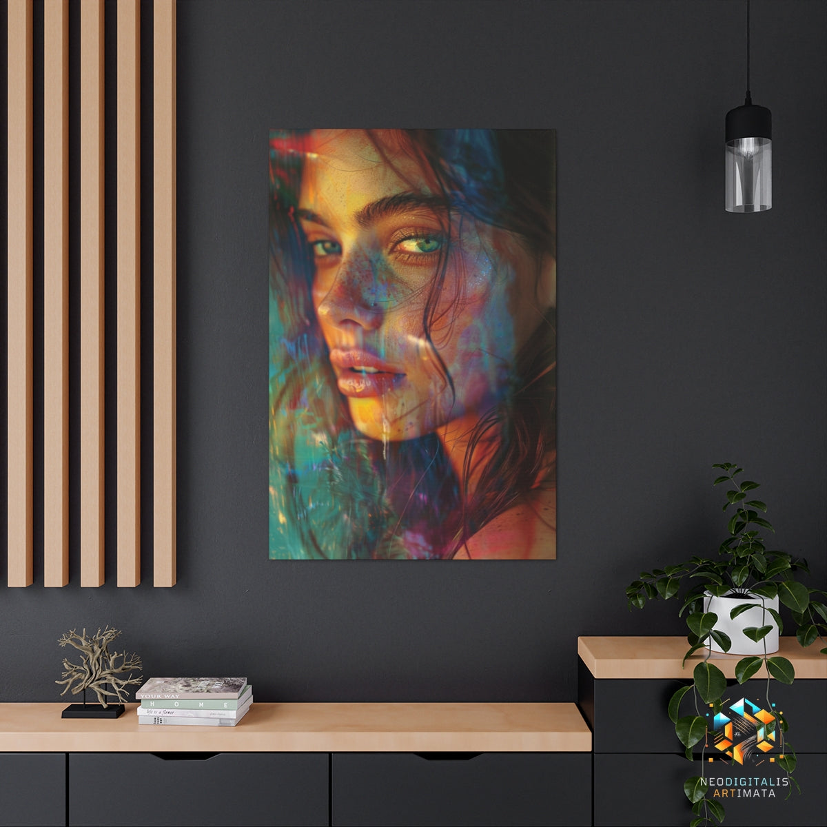 Color Dream Drift - Original Tie-dye Style Portrait Wall Art