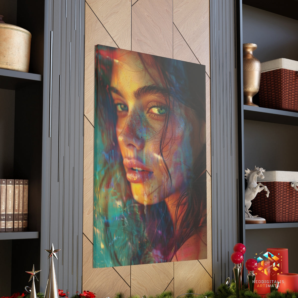 Color Dream Drift - Original Tie-dye Style Portrait Wall Art