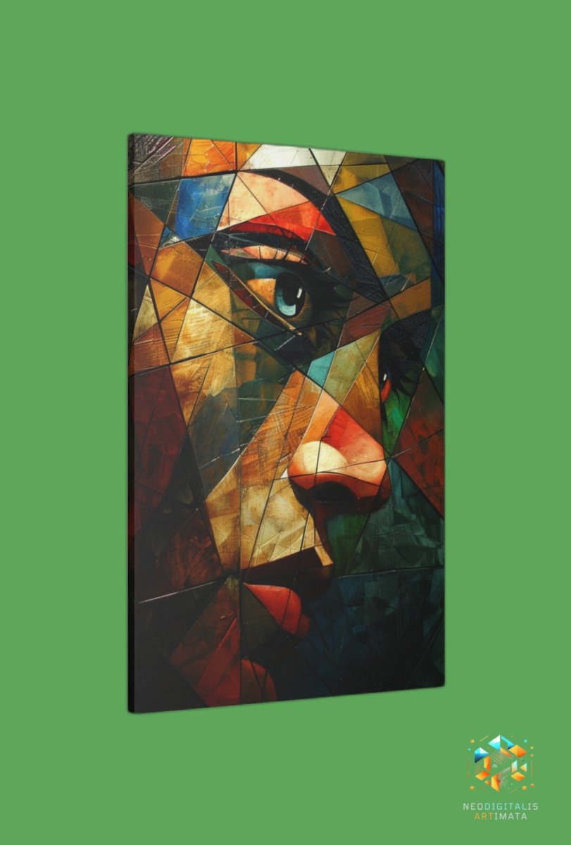 Angular Impressions - Original Cubism Style Portrait Wall Art - NeoDIGITALis ARTimata