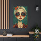 Bohemian Rose Vision - Original Pop Surrealism Style Portrait Wall Art - NeoDIGITALis ARTimata