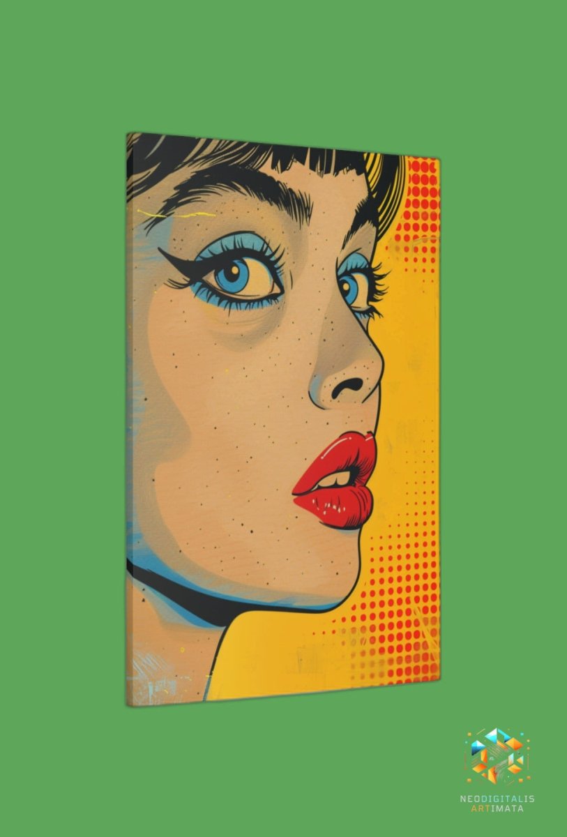 Bold Retro Glam - Original Pop Style Portrait Wall Art - NeoDIGITALis ARTimata