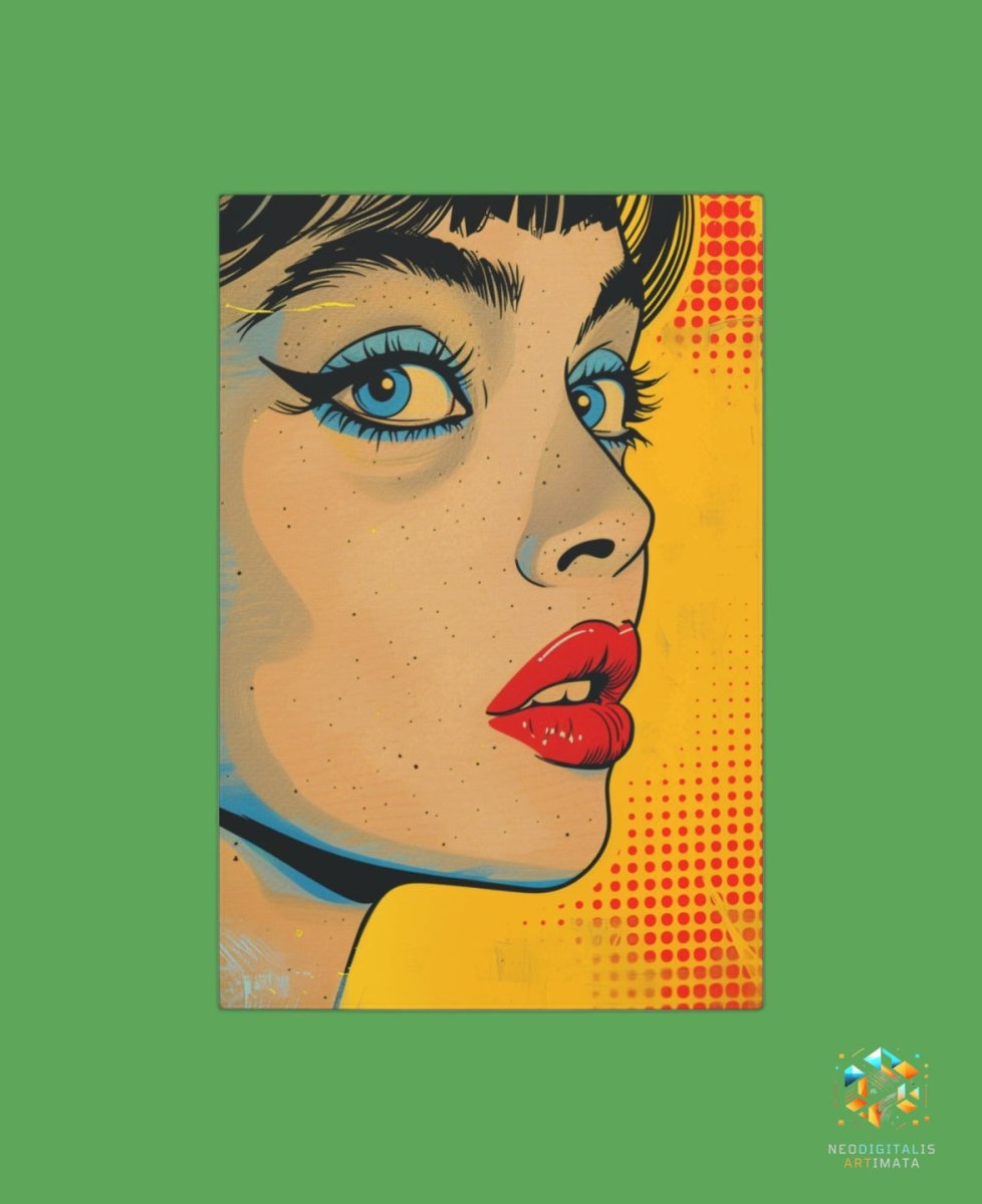 Bold Retro Glam - Original Pop Style Portrait Wall Art - NeoDIGITALis ARTimata