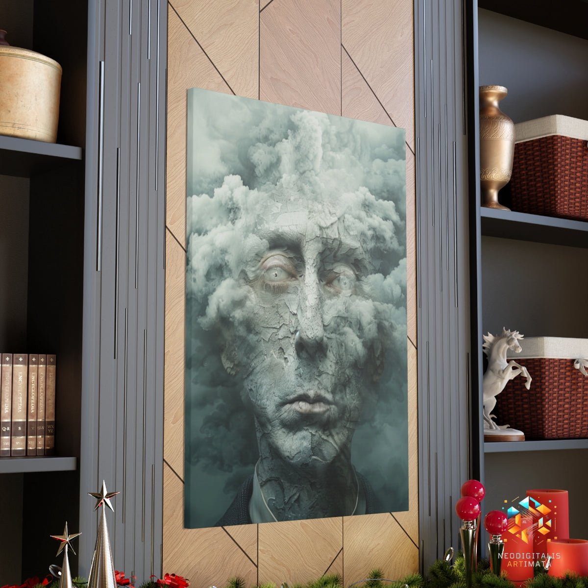 Clouded Reverie - Original Surrealism Style Portrait Wall Art - NeoDIGITALis ARTimata