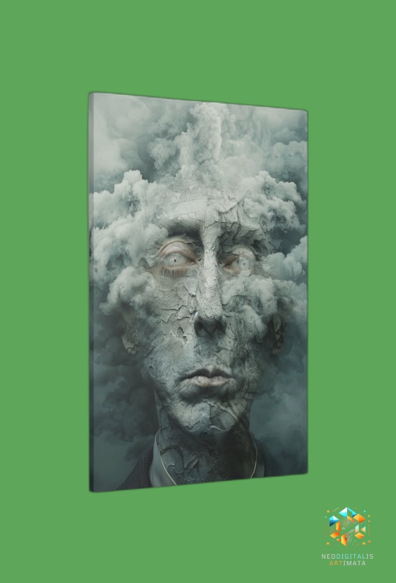 Clouded Reverie - Original Surrealism Style Portrait Wall Art - NeoDIGITALis ARTimata