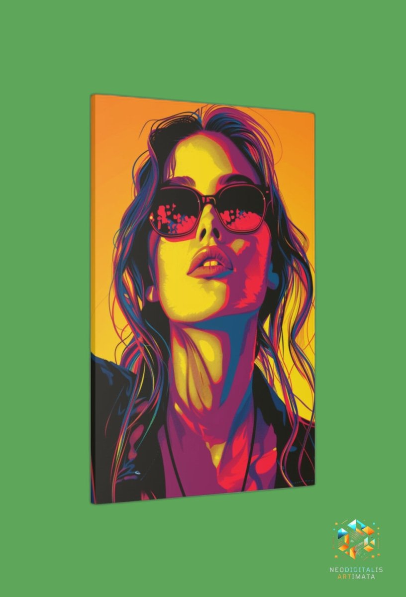 Color Burst Chic - Original Pop Art_colors Style Portrait Wall Art - NeoDIGITALis ARTimata