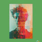 Color Shard Echoes - Original Datamoshing Style Portrait Wall Art - NeoDIGITALis ARTimata