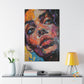 Colorburst Contemplation - Original Enamel Art Style Portrait Wall Art - NeoDIGITALis ARTimata