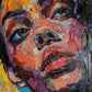 Colorburst Contemplation - Original Enamel Art Style Portrait Wall Art - NeoDIGITALis ARTimata