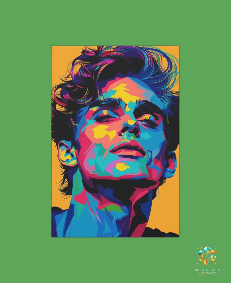 Colorplay Contemplation - Original Pop Art_colors Style Portrait Wall Art - NeoDIGITALis ARTimata