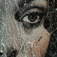 Dewy Gaze Depths - Original Bubble Wrap Style Portrait Wall Art - NeoDIGITALis ARTimata