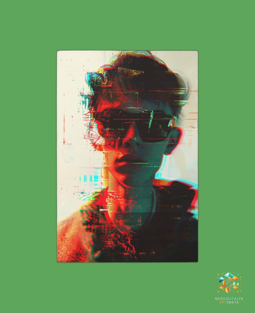 Digital Disruption Shades - Original Glitch Style Portrait Wall Art - NeoDIGITALis ARTimata