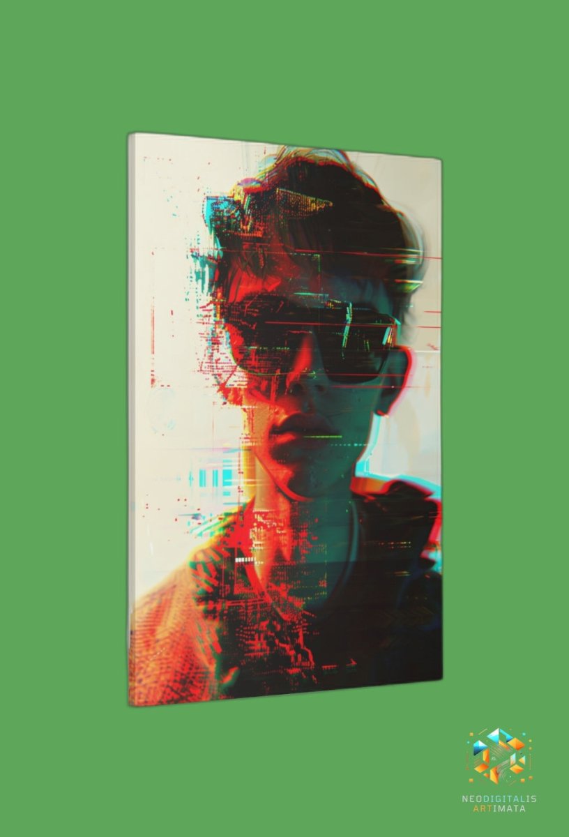 Digital Disruption Shades - Original Glitch Style Portrait Wall Art - NeoDIGITALis ARTimata