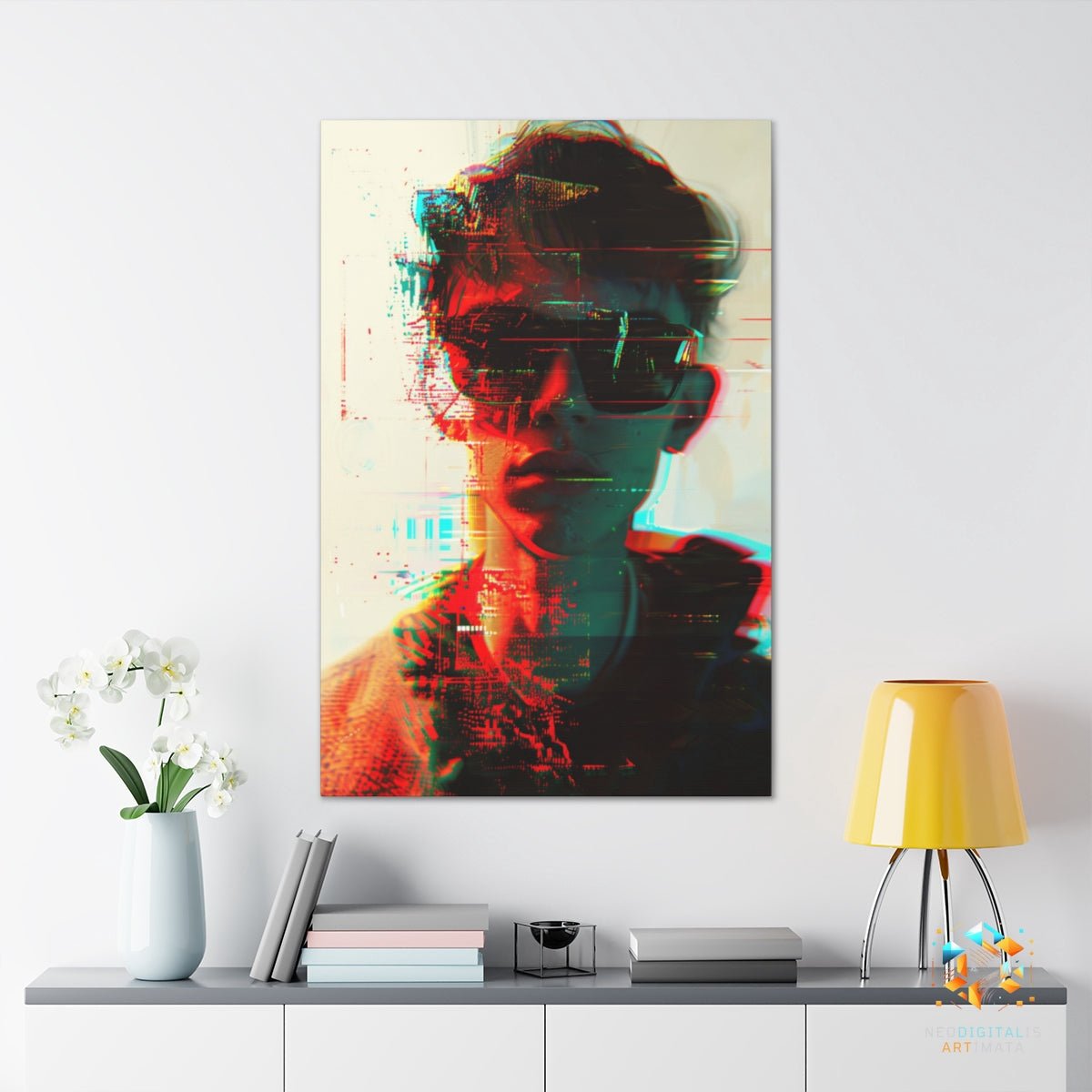 Digital Disruption Shades - Original Glitch Style Portrait Wall Art - NeoDIGITALis ARTimata