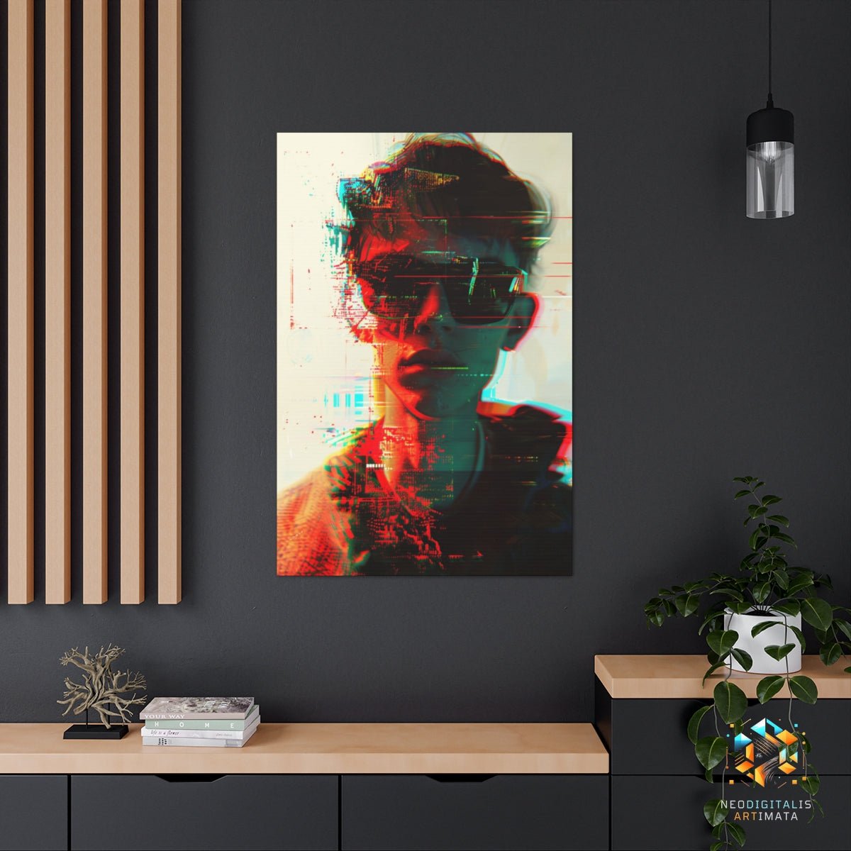 Digital Disruption Shades - Original Glitch Style Portrait Wall Art - NeoDIGITALis ARTimata