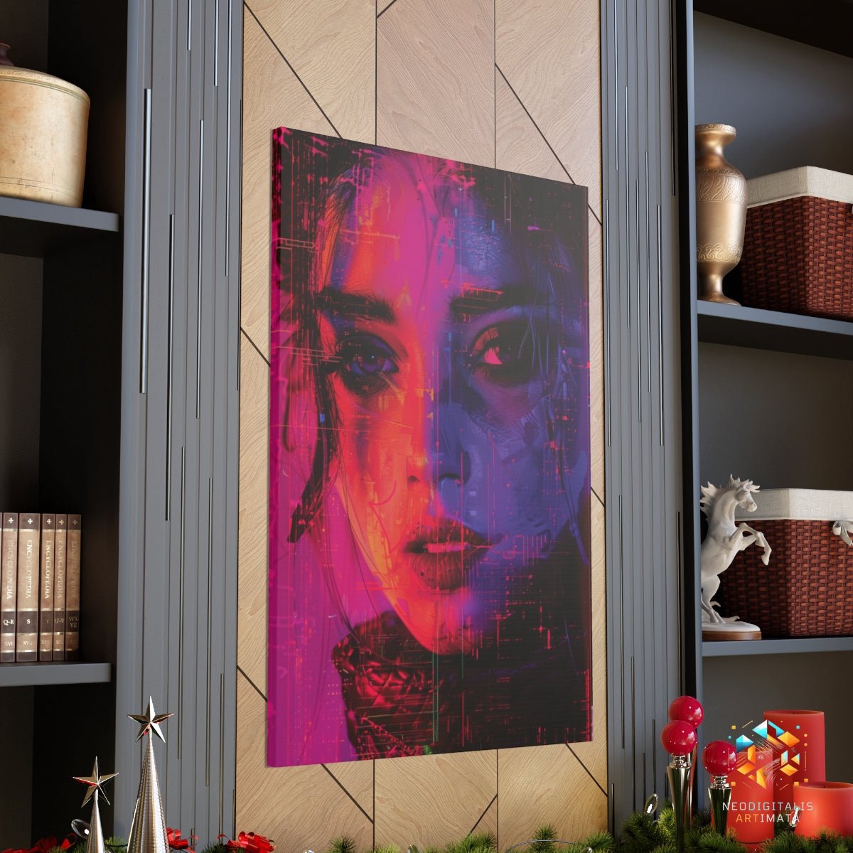 Digital Dreamscape Art - Original Glitch Style Portrait Wall Art - NeoDIGITALis ARTimata