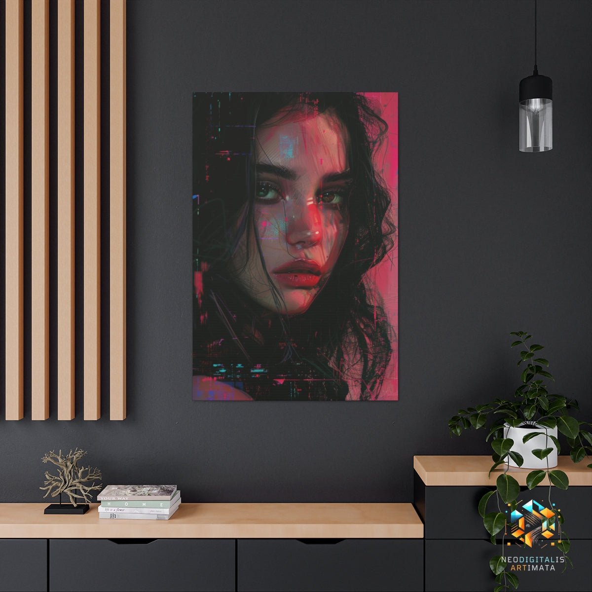 Digital Dreamscapes - Original Glitch Style Portrait Wall Art - NeoDIGITALis ARTimata