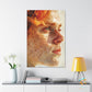 Digital Emotion Tapestry - Original Datamoshing Style Portrait Wall Art - NeoDIGITALis ARTimata