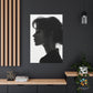 Elegant Shadows Profile - Original Silhouette Style Portrait Wall Art - NeoDIGITALis ARTimata