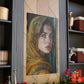 Enchanting Gaze Tapestry - Original Arabesque Style Portrait Wall Art - NeoDIGITALis ARTimata