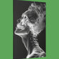 Ethereal Bone Dance - Original X-ray effect Style Portrait Wall Art - NeoDIGITALis ARTimata