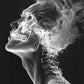 Ethereal Bone Dance - Original X-ray effect Style Portrait Wall Art - NeoDIGITALis ARTimata