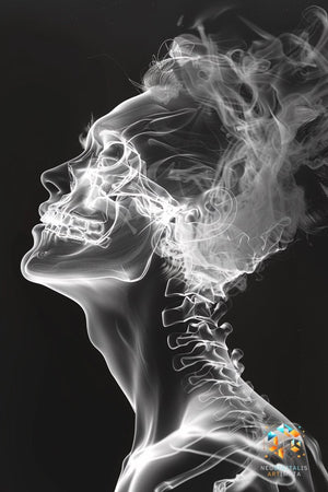 Ethereal Bone Dance - Original X-ray effect Style Portrait Wall Art