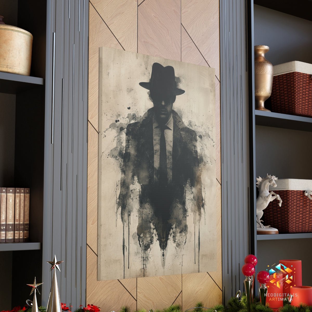 Ethereal Elegance Unveiled - Original Rorschach Ink_blots Style Portrait Wall Art - NeoDIGITALis ARTimata