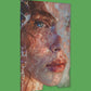 Ethereal Veil Glimpse - Original Bubble Wrap Style Portrait Wall Art - NeoDIGITALis ARTimata