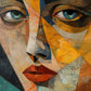 Fragmented Gaze Gallery - Original Cubism Style Portrait Wall Art - NeoDIGITALis ARTimata