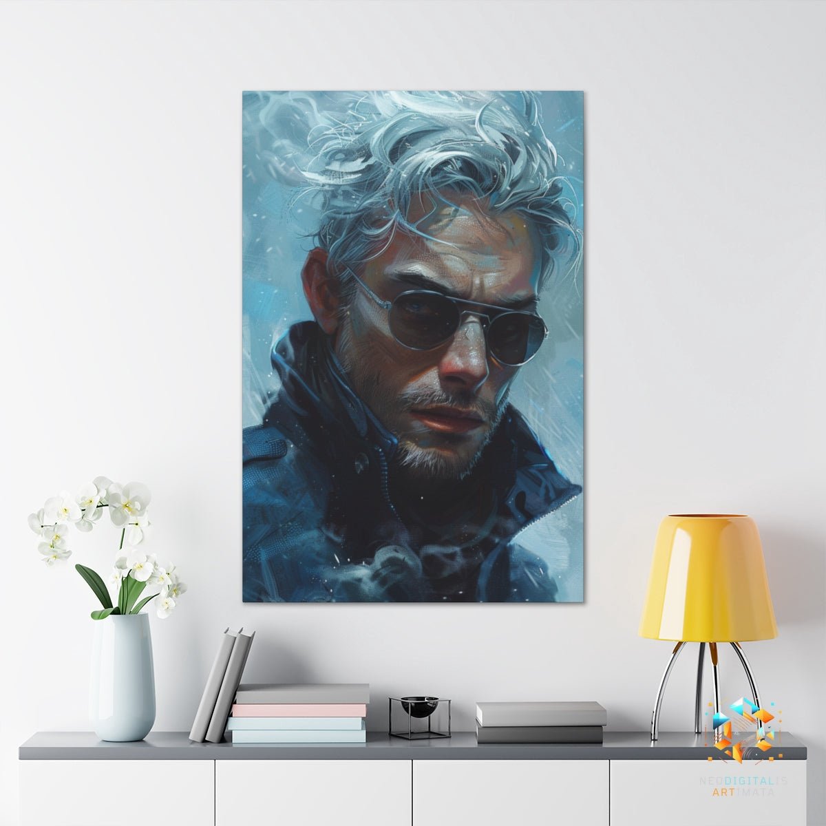 Frostbound Voyager - Original Quicksilver Style Portrait Wall Art - NeoDIGITALis ARTimata