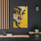 Golden Dream Swirls - Original Ebru Style Portrait Wall Art - NeoDIGITALis ARTimata