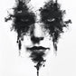 Ink Illusion Echo - Original Rorschach Ink_blots Style Portrait Wall Art - NeoDIGITALis ARTimata