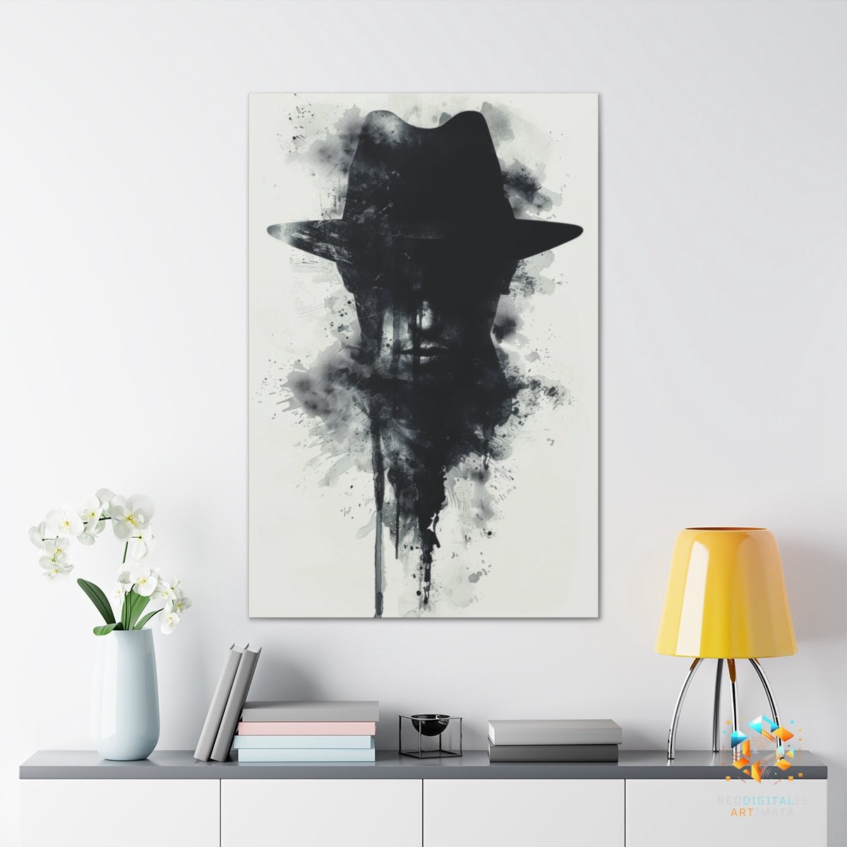 Ink Shadow Silhouette - Original Rorschach Ink_blots Style Portrait Wall Art - NeoDIGITALis ARTimata