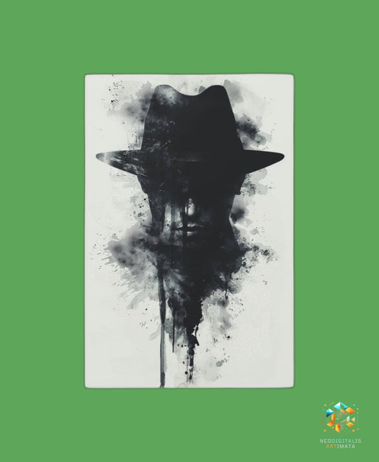 Ink Shadow Silhouette - Original Rorschach Ink_blots Style Portrait Wall Art - NeoDIGITALis ARTimata