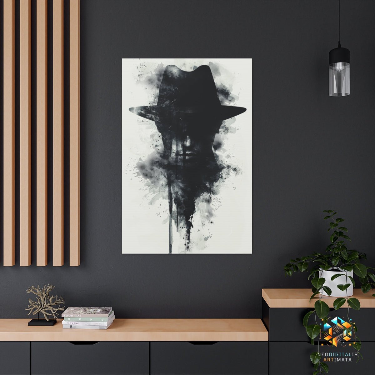 Ink Shadow Silhouette - Original Rorschach Ink_blots Style Portrait Wall Art - NeoDIGITALis ARTimata