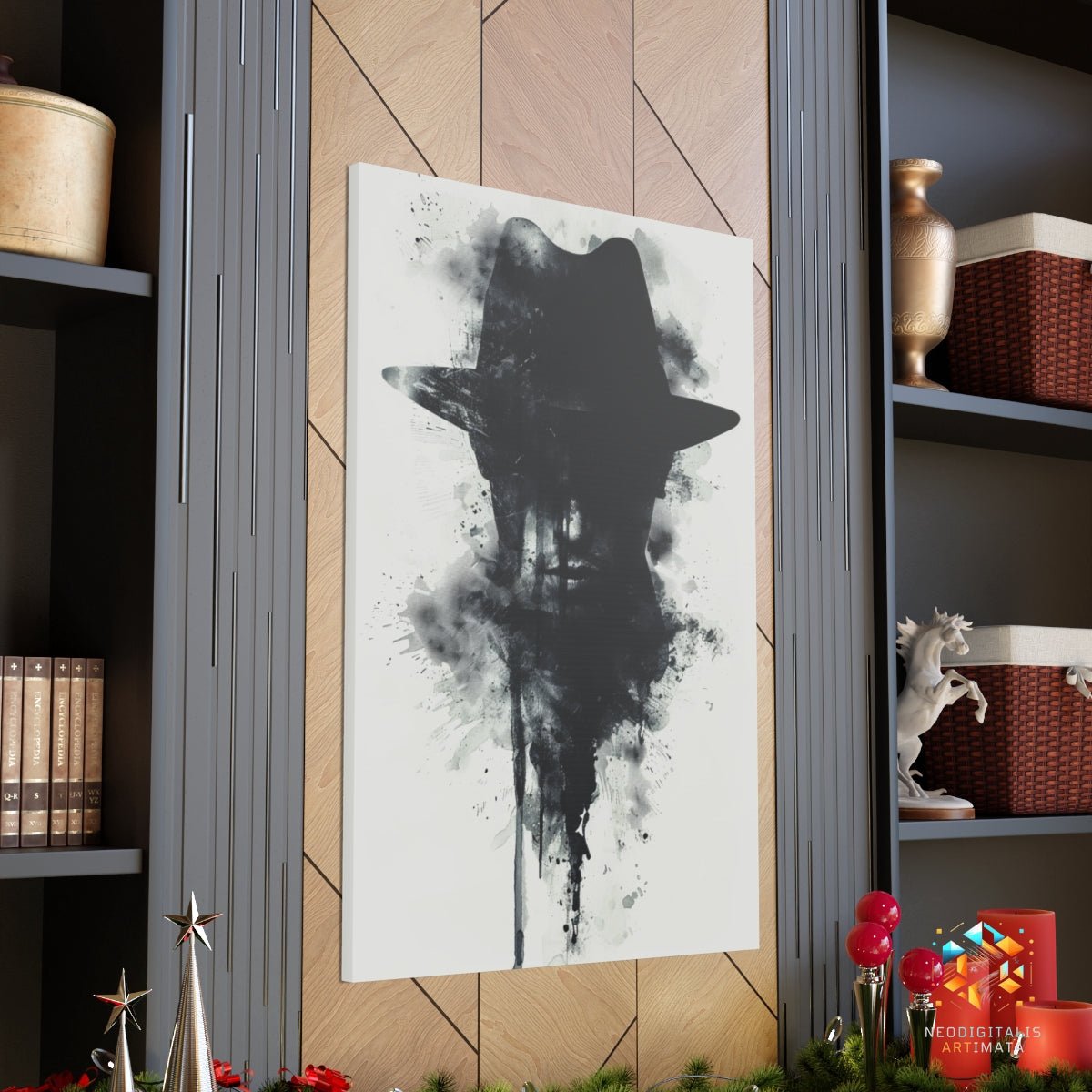 Ink Shadow Silhouette - Original Rorschach Ink_blots Style Portrait Wall Art - NeoDIGITALis ARTimata