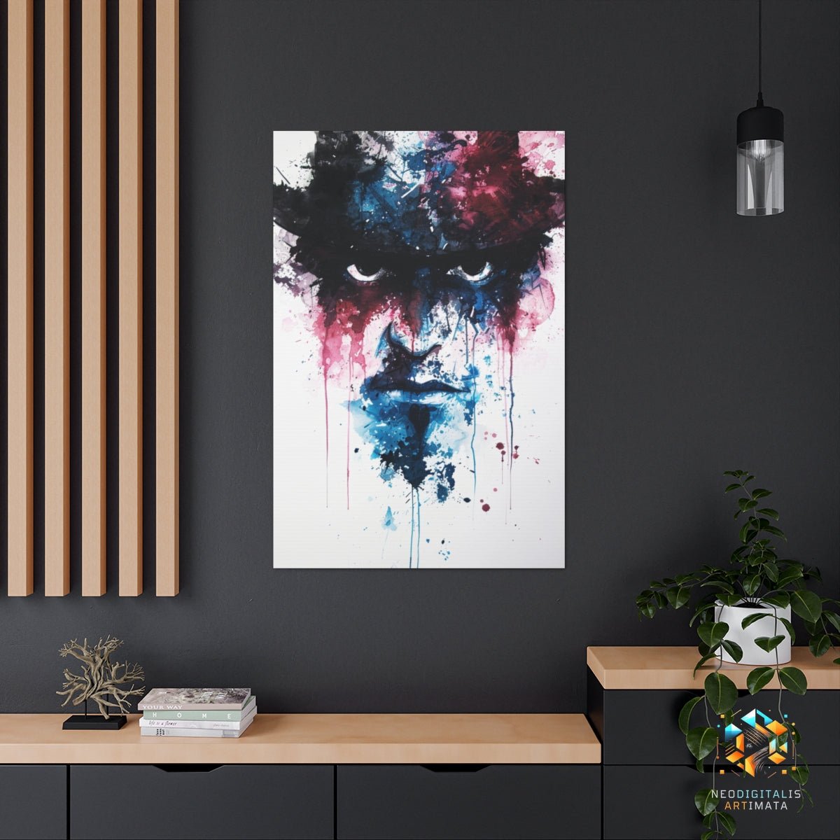 Inkbound Mystery - Original Rorschach Ink_blots Style Portrait Wall Art - NeoDIGITALis ARTimata