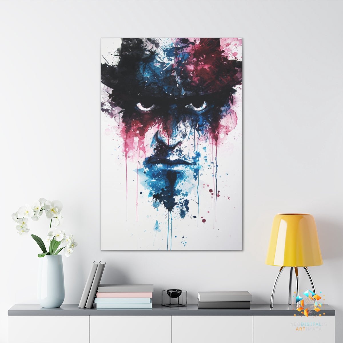 Inkbound Mystery - Original Rorschach Ink_blots Style Portrait Wall Art - NeoDIGITALis ARTimata