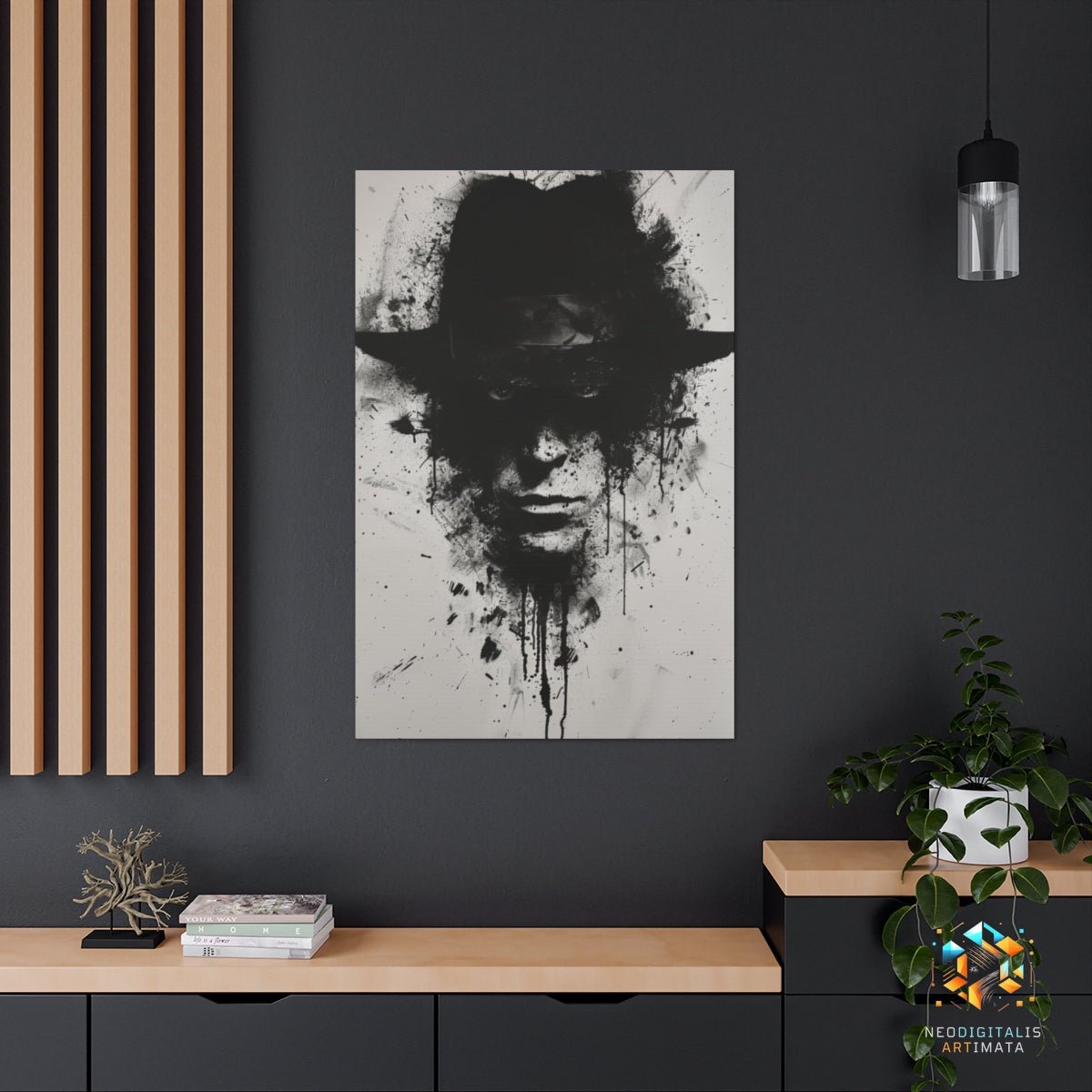 Inked Silhouette Secrets - Original Rorschach Ink_blots Style Portrait Wall Art - NeoDIGITALis ARTimata