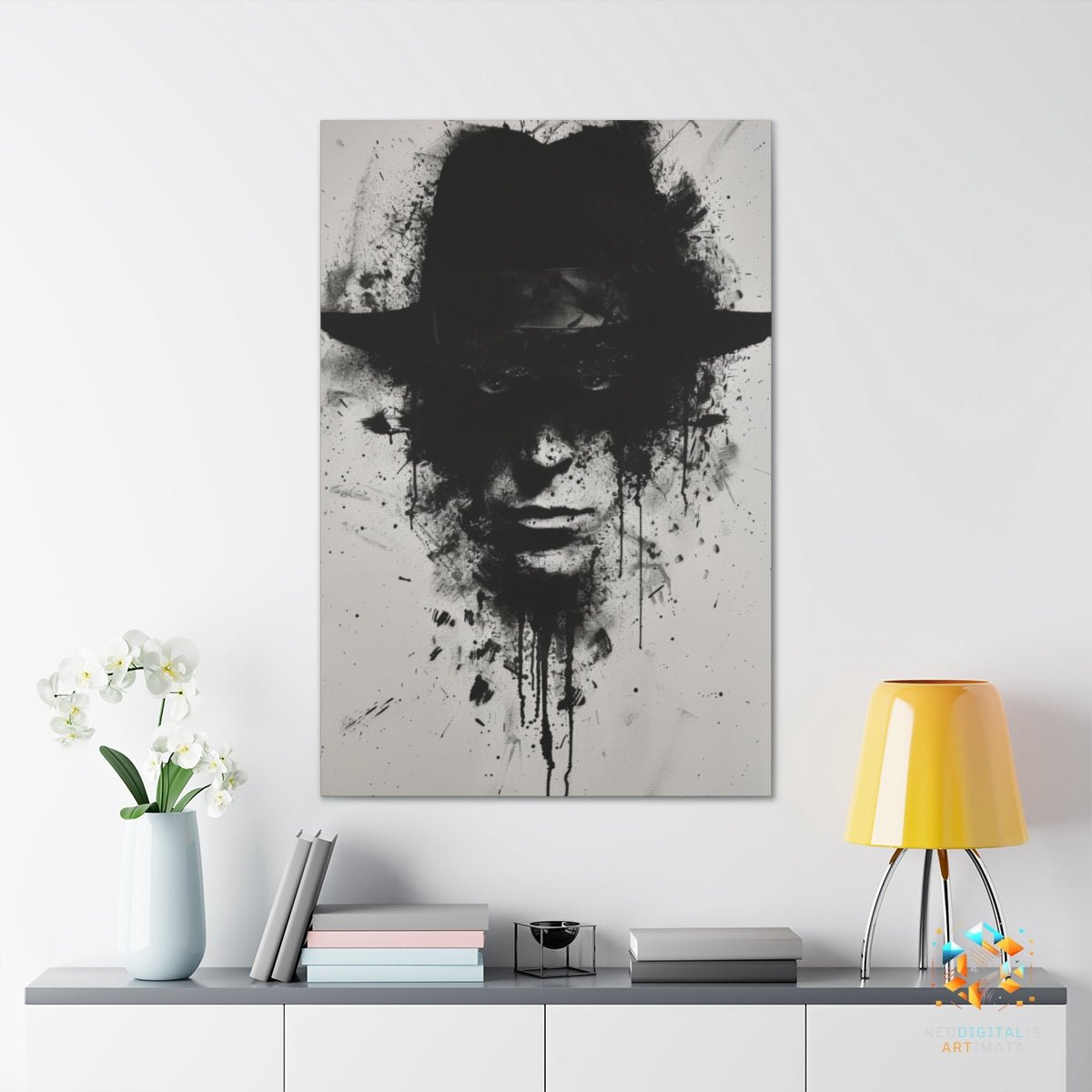 Inked Silhouette Secrets - Original Rorschach Ink_blots Style Portrait Wall Art - NeoDIGITALis ARTimata