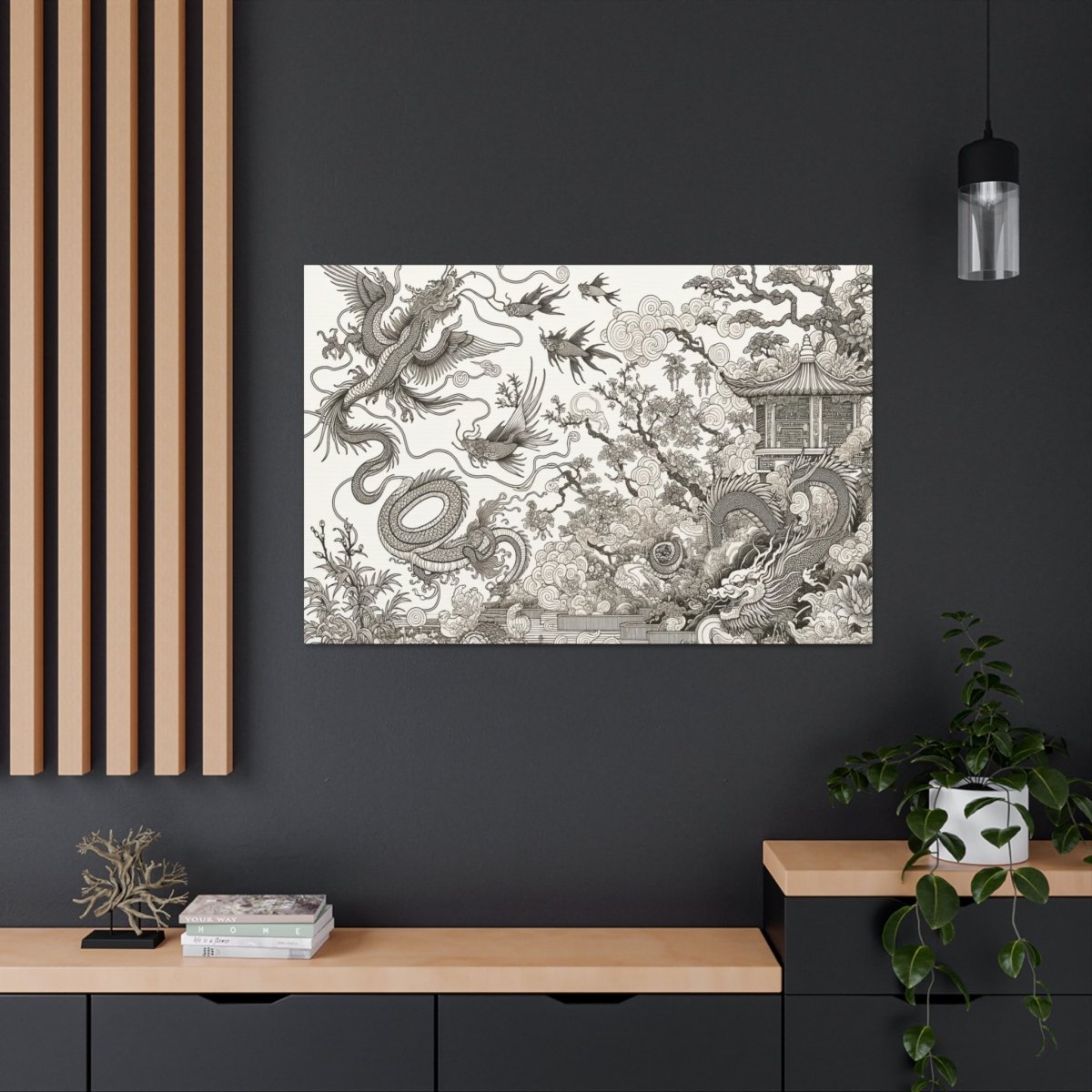 Mystic Dragon Serenity - Chinese Wall Art - NeoDIGITALis ARTimata