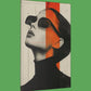 Mystic Modern Muse - Original Bauhaus Style Portrait Wall Art - NeoDIGITALis ARTimata