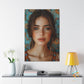 Mystic Mosaic Whispers - Original Arabesque Style Portrait Wall Art - NeoDIGITALis ARTimata