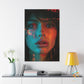 Neon Pulse Echoes - Original Glitch Style Portrait Wall Art - NeoDIGITALis ARTimata