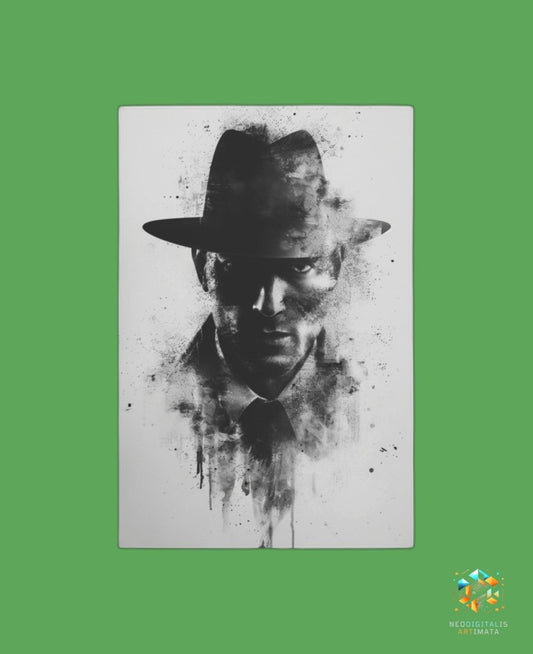 Noir Essence Revealed - Original Rorschach Ink_blots Style Portrait Wall Art - NeoDIGITALis ARTimata