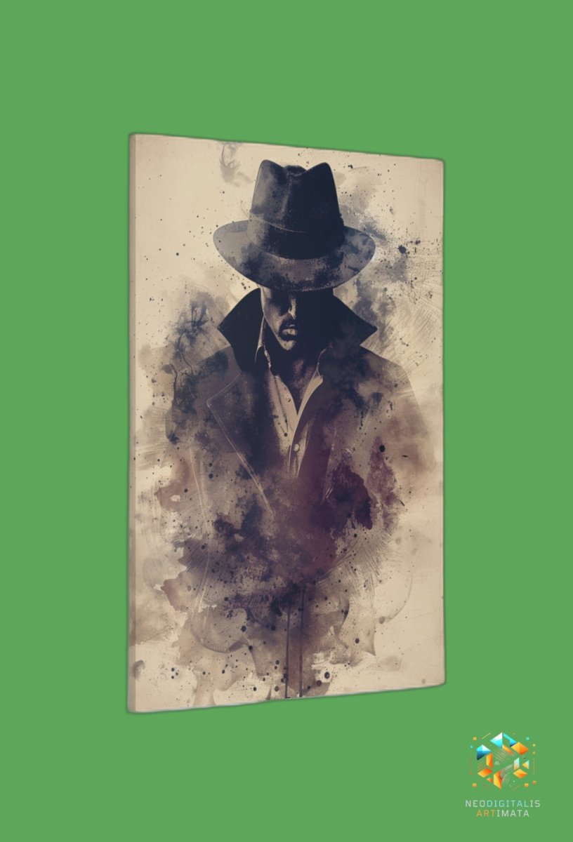 Noir Shadow Secrets - Original Rorschach Ink_blots Style Portrait Wall Art - NeoDIGITALis ARTimata