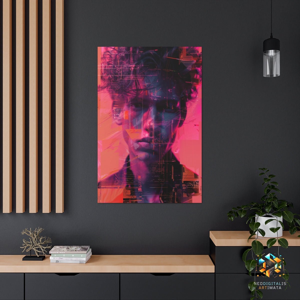 Pixelated Persona - Original Glitch Style Portrait Wall Art - NeoDIGITALis ARTimata