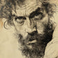 Rugged Sepia Stare - Original Etching Style Portrait Wall Art - NeoDIGITALis ARTimata