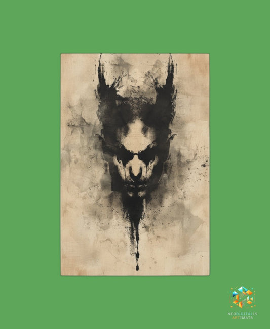 Shadowed Beast Illusion - Original Rorschach Ink_blots Style Portrait Wall Art - NeoDIGITALis ARTimata