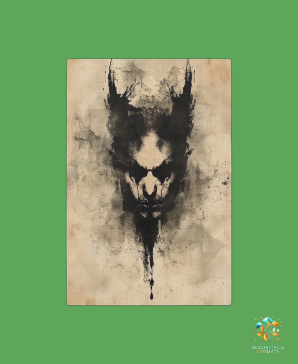 Shadowed Sovereign Art - Original Rorschach Ink_blots Style Portrait Wall Art - NeoDIGITALis ARTimata